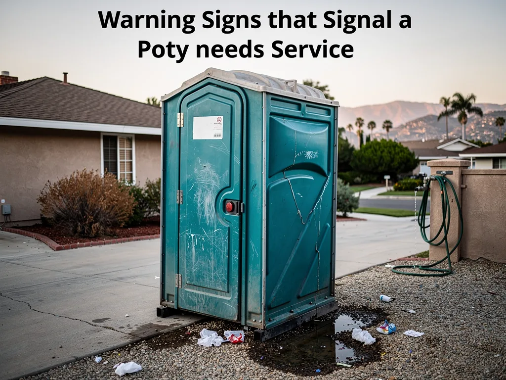 Warning signs that signal a porta potty needs service